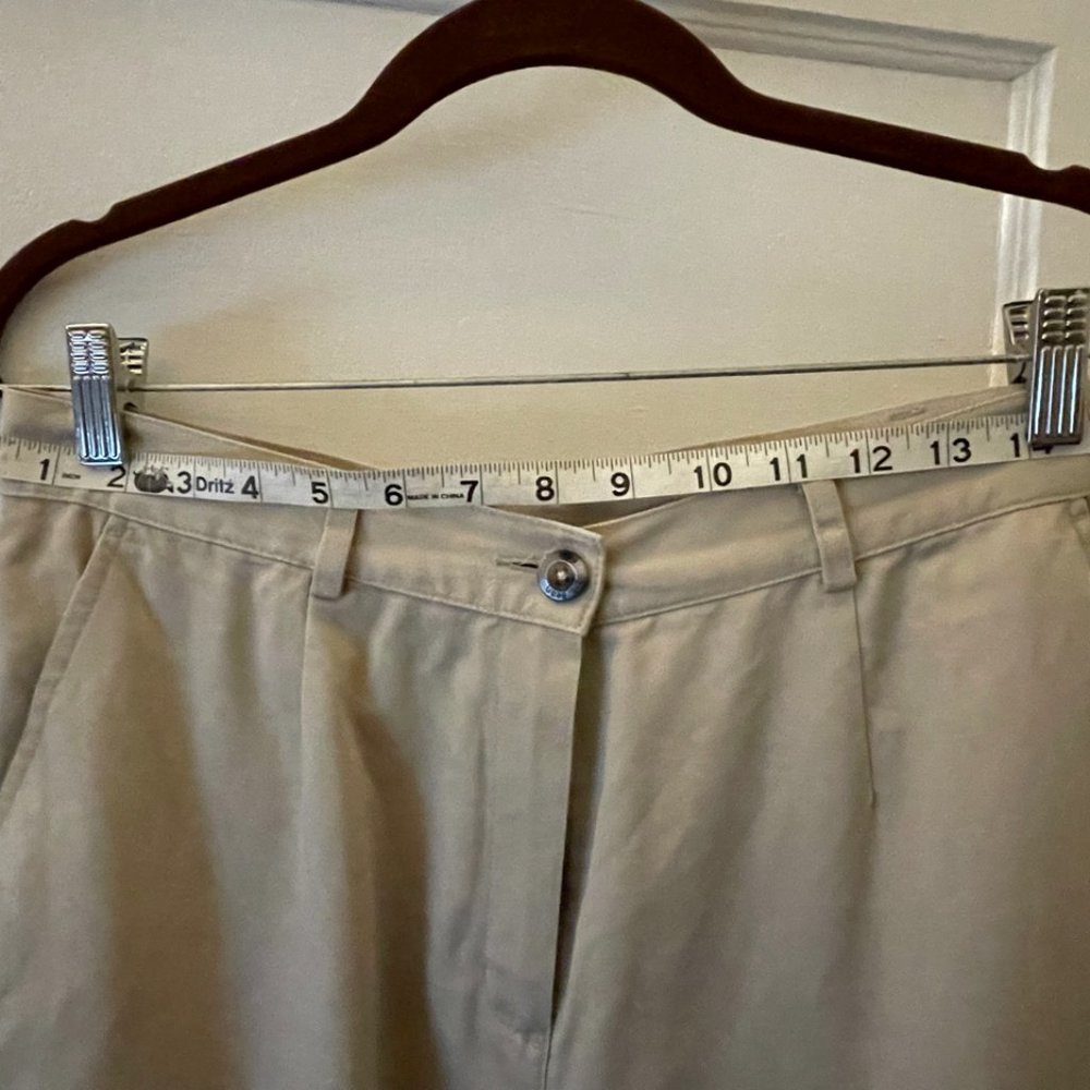 Iconic Y2K LL Bean Relaxed High Rise Khaki Chino Boyfriend Pants - Picture 3 of 3
